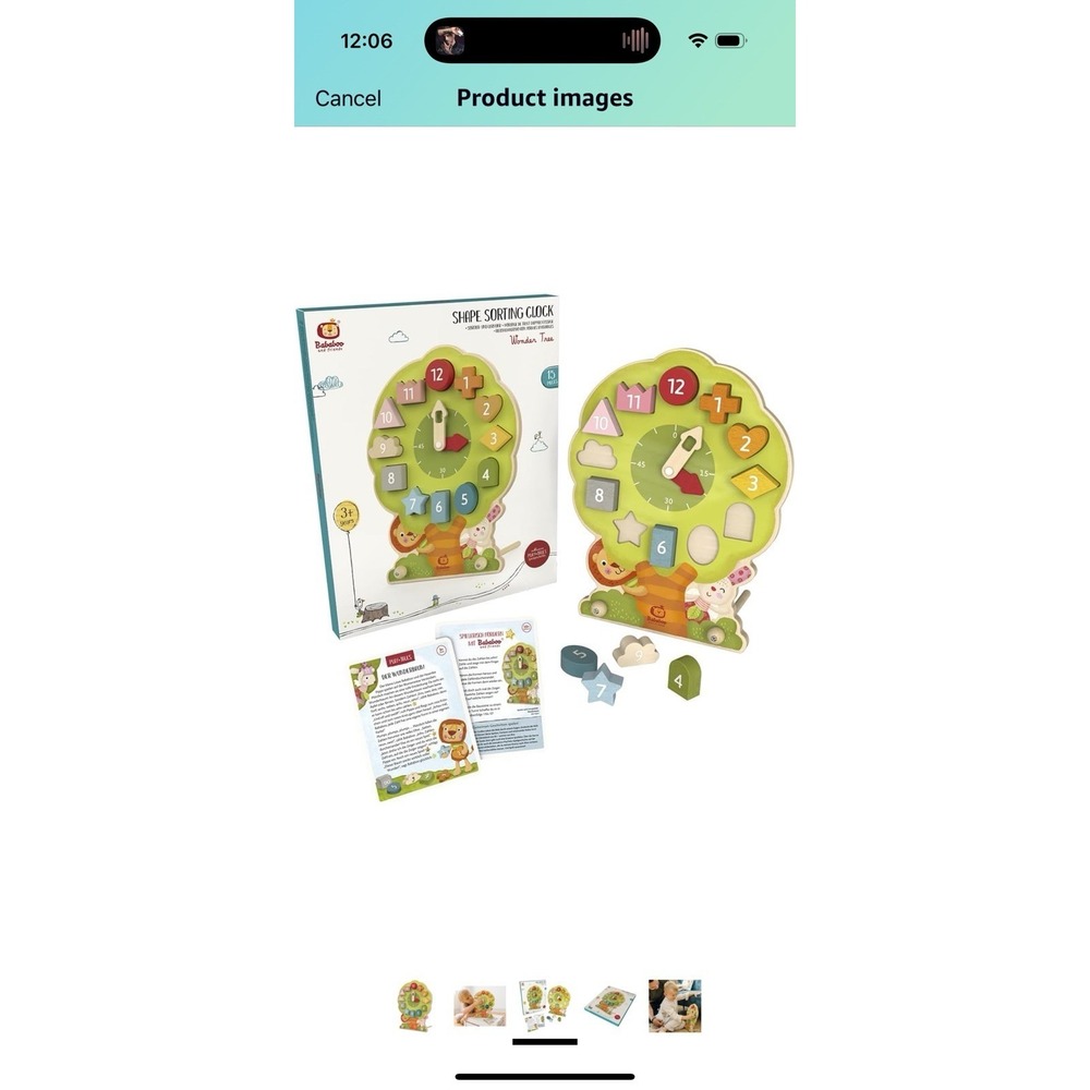 Bababoo‎ Sorting and Learning Clock - Picture 4 of 6